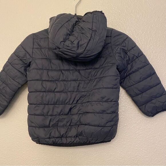 Zara Boys unisex hooded black puffer jacket kids 3-4 - Picture 2 of 7